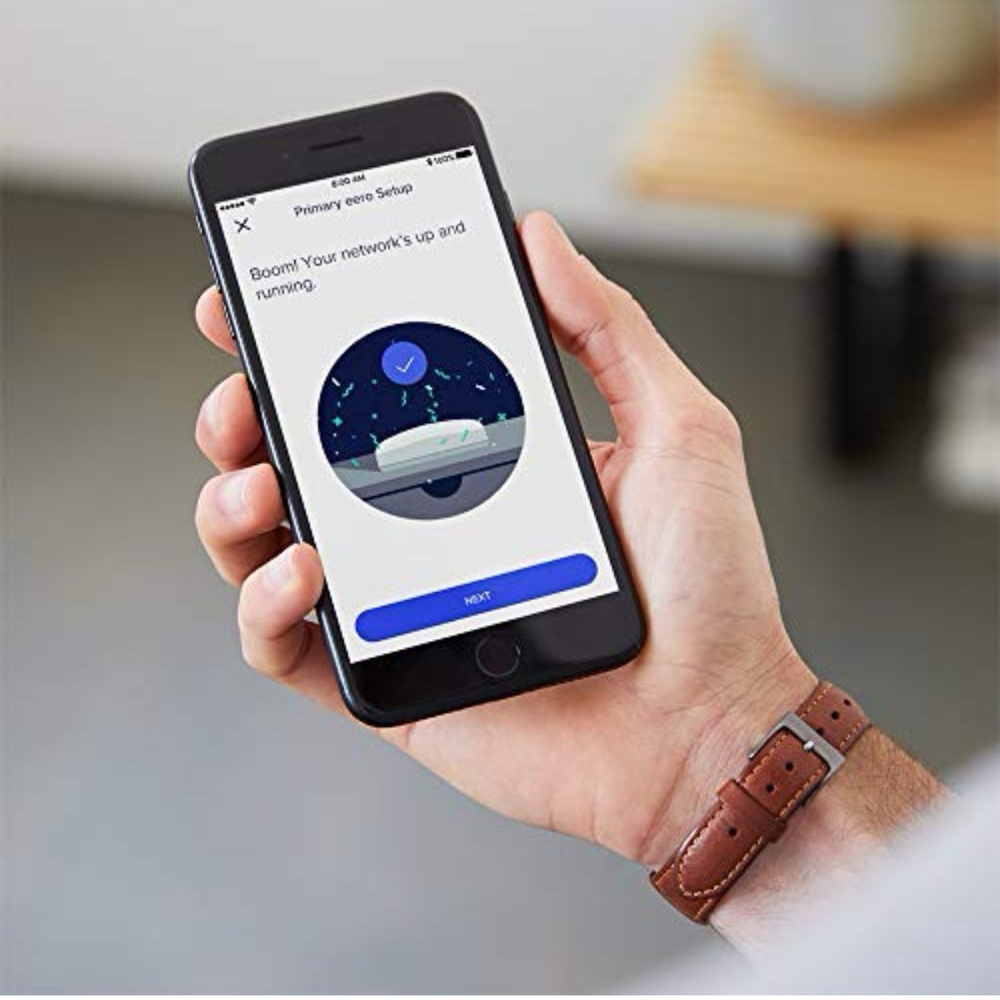 Amazon Eero White Certified Refurbished Pro Mesh WiFi Router Extender 2 Pack Set - Picture 5 of 11